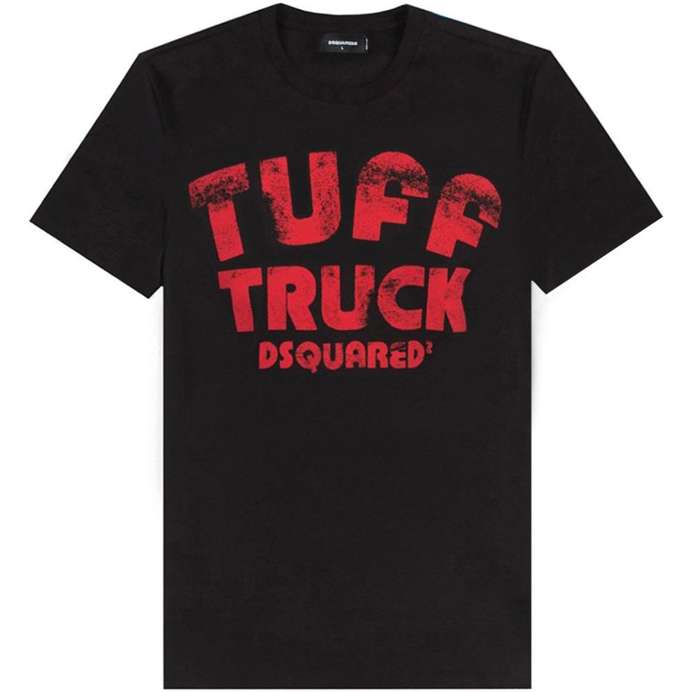 DSquared2 Men&#39;s Tuff Track Print T-Shirt Black