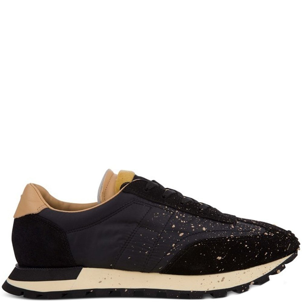 Maison Margiela Men&#39;s Paint Splash Extended Sole Runner Black