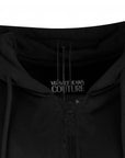 Versace Jeans Couture Men's Reverse Logo Print Hoodie Black