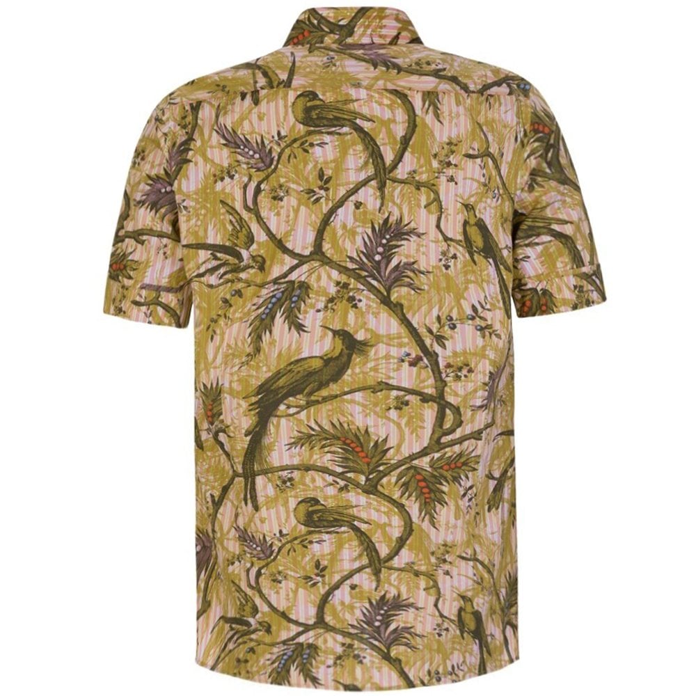 Vivienne Westwood Men&#39;s Birds And Berries Short Sleeve Shirt Green