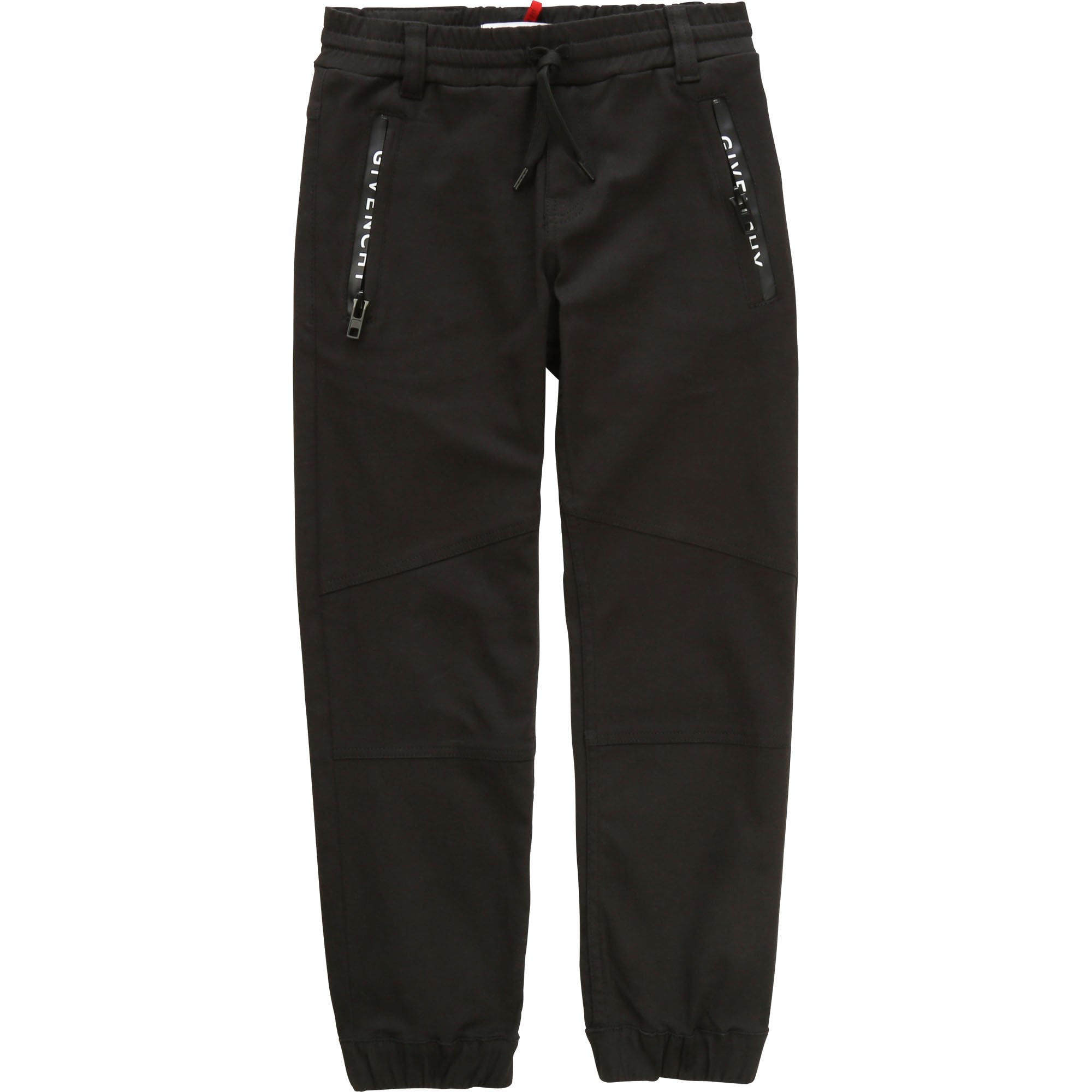 Givenchy Boys Twill Drawstring Trousers Black