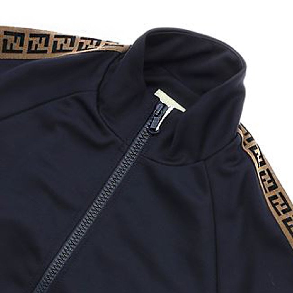 Fendi Boys Tape Logo Sweatshirt Navy