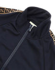 Fendi Boys Tape Logo Sweatshirt Navy