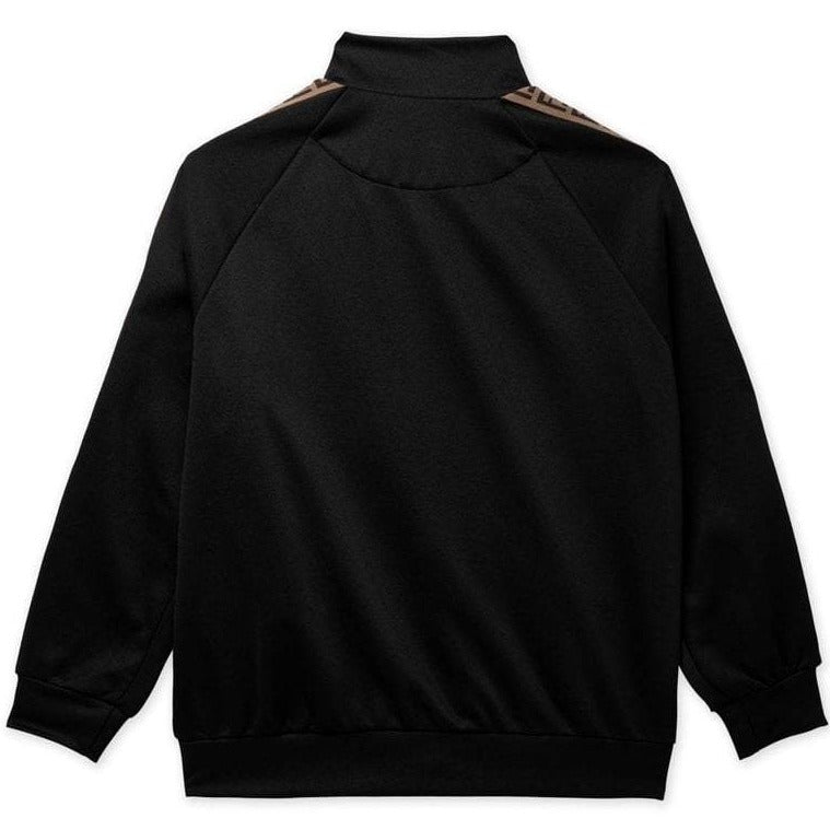 Fendi Boys Tape Logo Sweatshirt Black