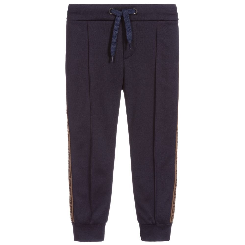 Fendi Boys Side Tape Logo Navy