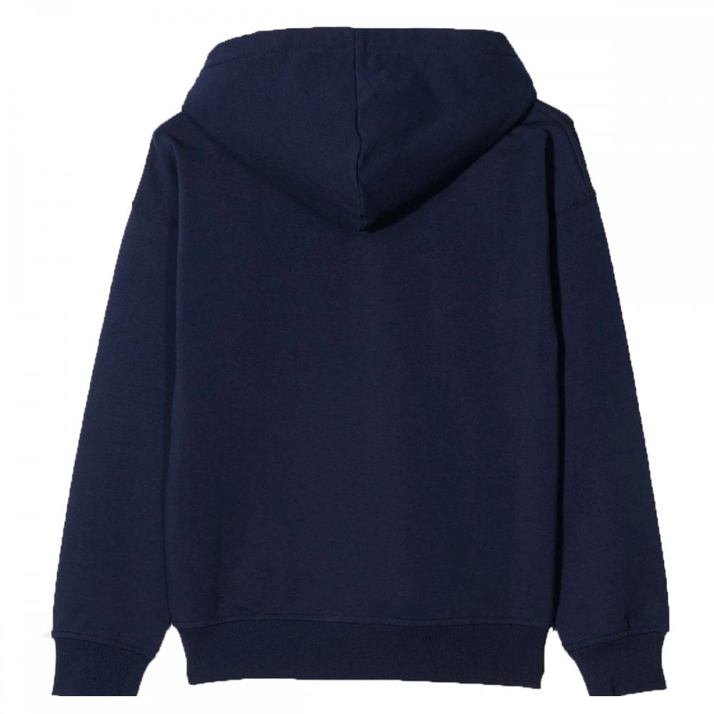 Moschino Boys Milano Logo Hoodie Navy