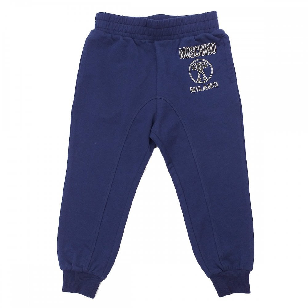 Moschino Boys Logo Joggers Navy
