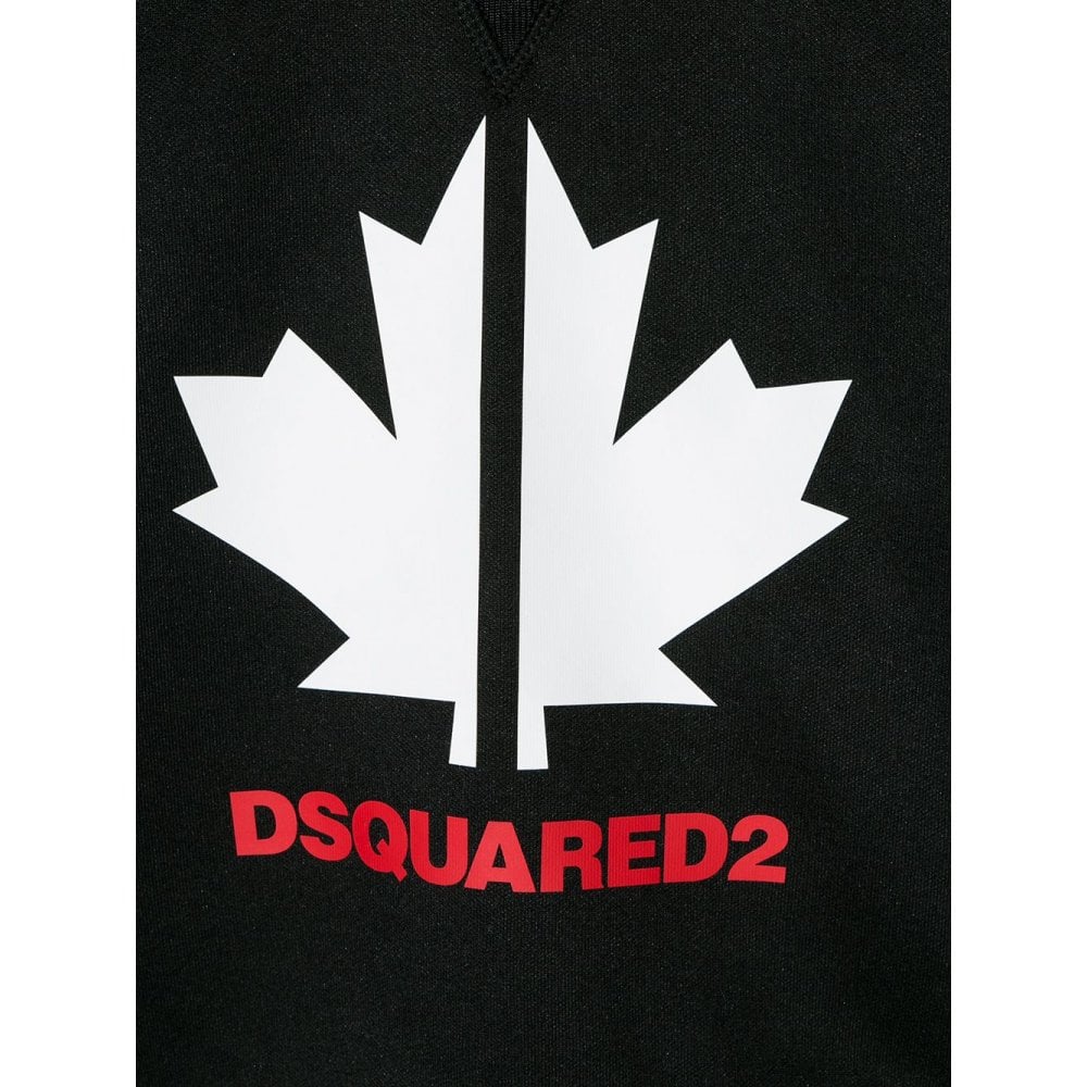 Dsquared2 Boys Maple Leaf Sweatshirt Black