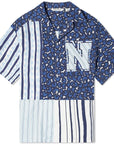 Neil Barrett Men's Panelled Shirt Blue