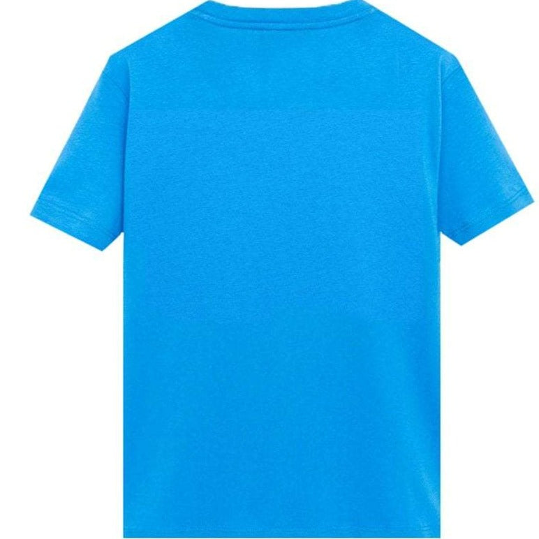 Versace Boys Embroidered T-shirt Blue