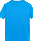 Versace Boys Embroidered T-shirt Blue