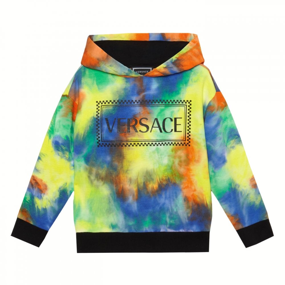 Versace Boys Hooded Sweater Multi-Coloured