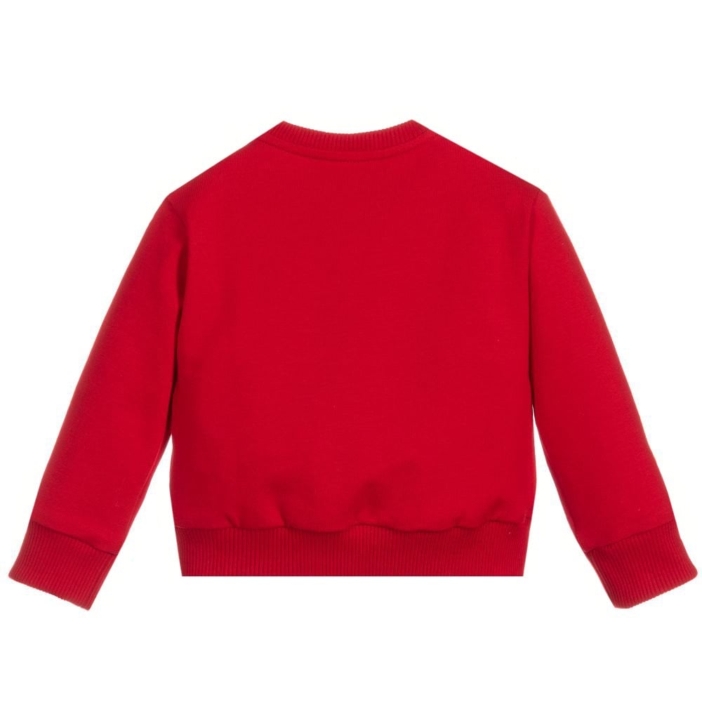 Versace Baby Boys Cotton Logo Sweater Red