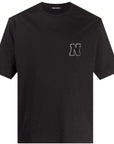 Neil Barrett Men's Applique Patch T-Shirt Black