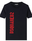 Dsquared2 Boys Side Logo T-Shirt Navy