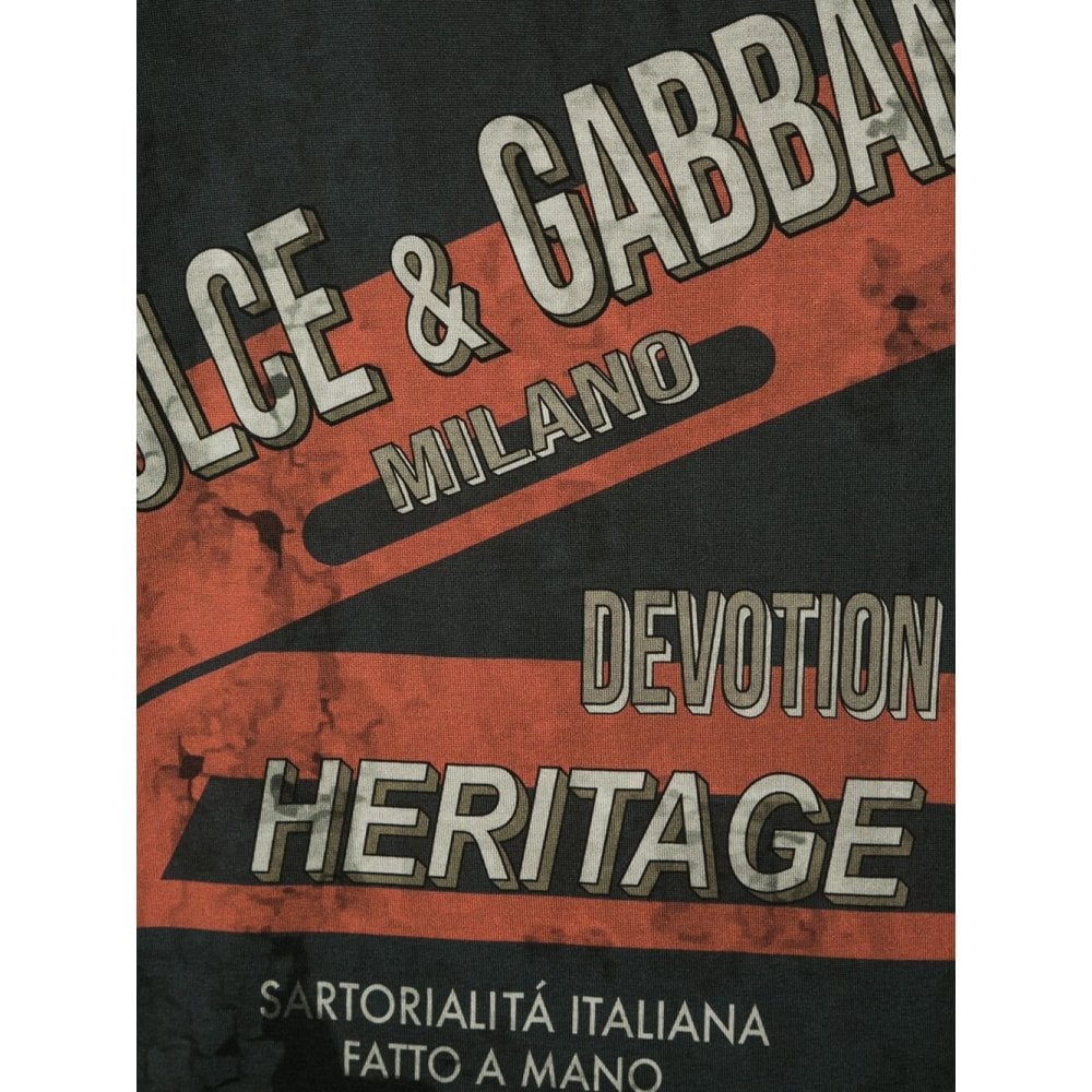 Dolce &amp; Gabbana Boys Heritage T-shirt Grey