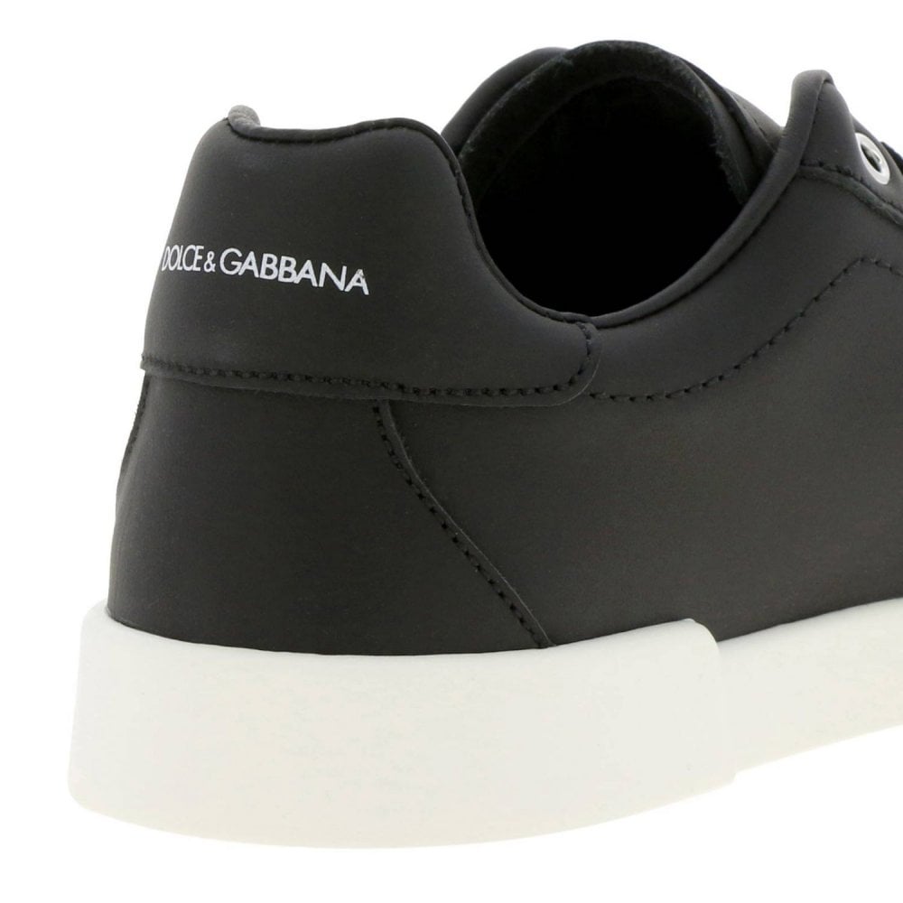 Dolce &amp; Gabbana Boys Leather Trainers Black