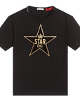 Dolce & Gabbana Boys Star Gold T-shirt Black