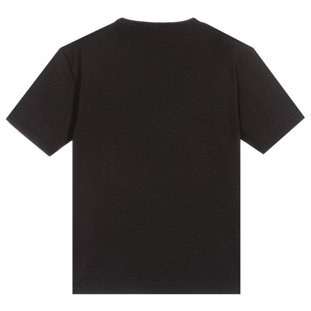 Dolce &amp; Gabbana Boys Star Gold T-shirt Black