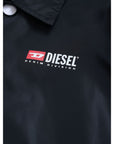 Diesel Boys Embroidered Logo Jacket Black