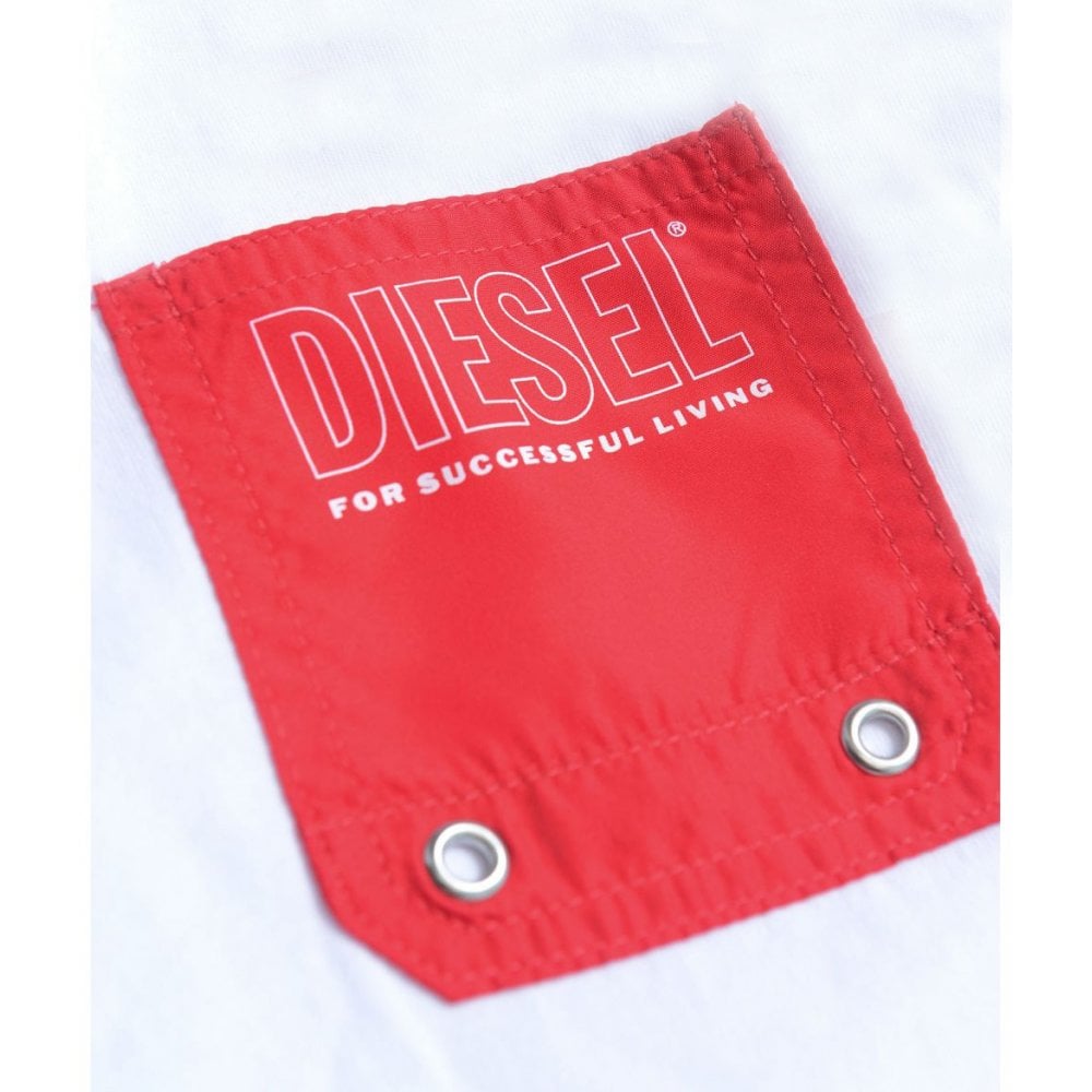 Diesel Boys Logo T-Shirt White