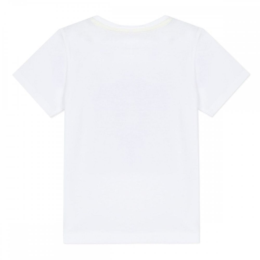 Diesel Boys Cotton Logo T-shirt White