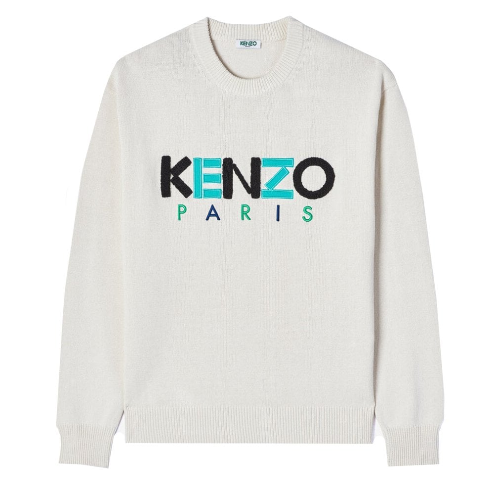 Kenzo Paris Men&#39;s Wool Jumper Cream