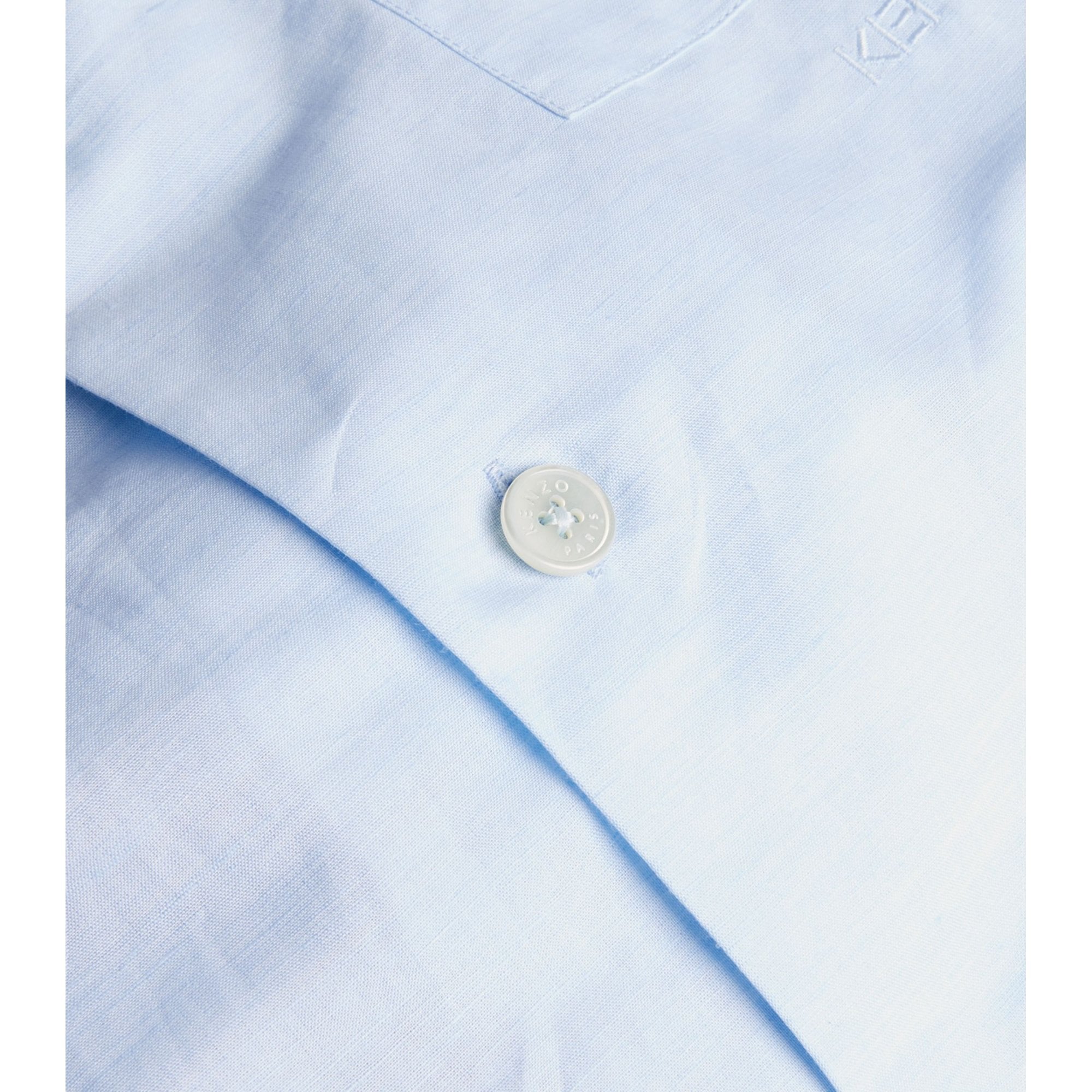 Kenzo Men&#39;s Half Sleeved Shirt Blue