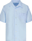 Kenzo Men's Half Sleeved Shirt Blue