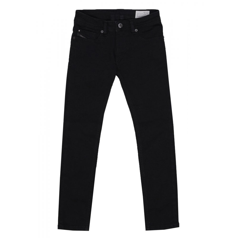 Diesel Boys Slim-Skinny Jeans Black