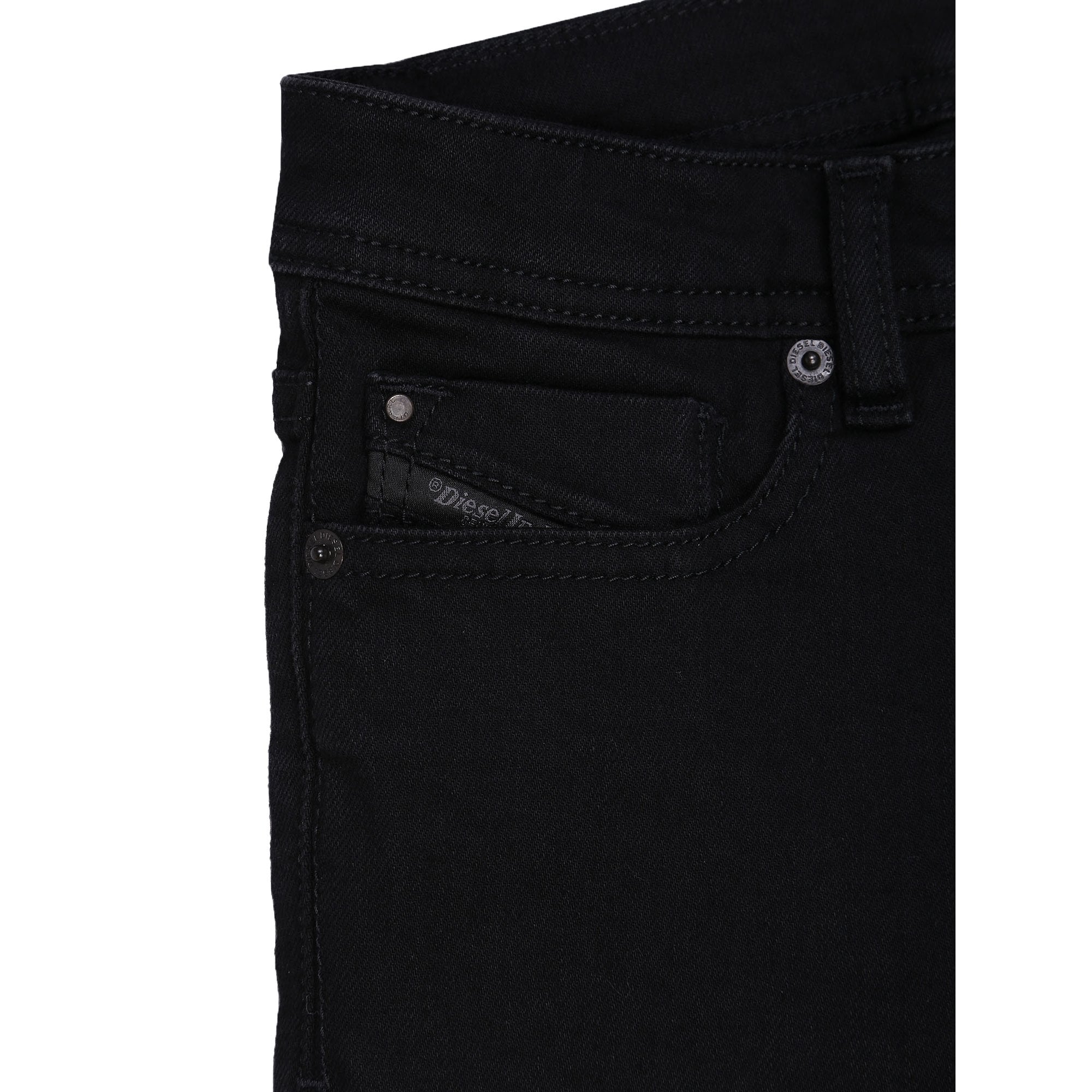 Diesel Boys Slim-Skinny Jeans Black