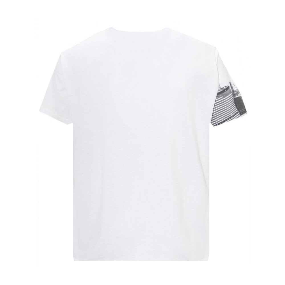 Neil Barrett Men&#39;s Live Life T-shirt White