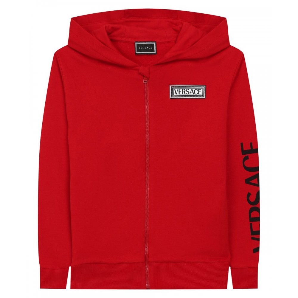 Versace Boys Cotton Tracksuit Red