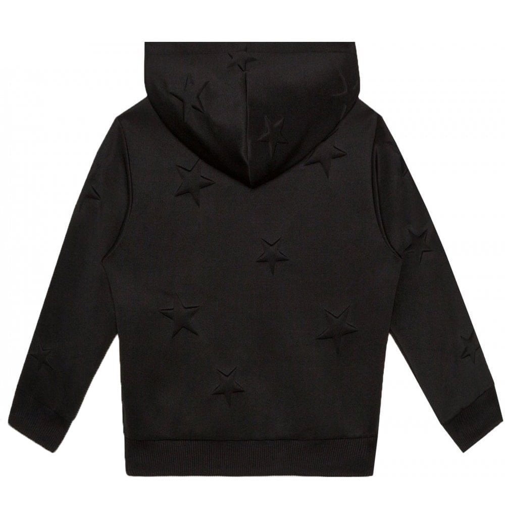 Dolce &amp; Gabbana Boys Embossed Stars Hoodie Black