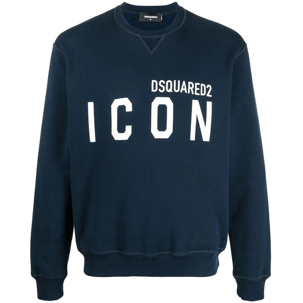 Dsquared2 Men&#39;s ICON Print Sweatshirt Navy
