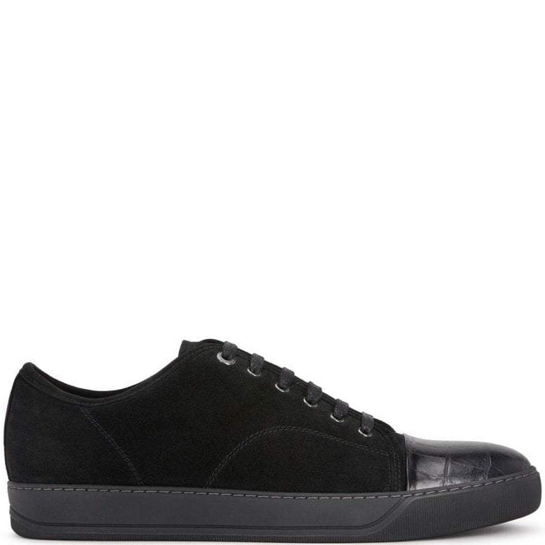 Lanvin Men&#39;s DBBI Suede Calfskin Sneaker Black