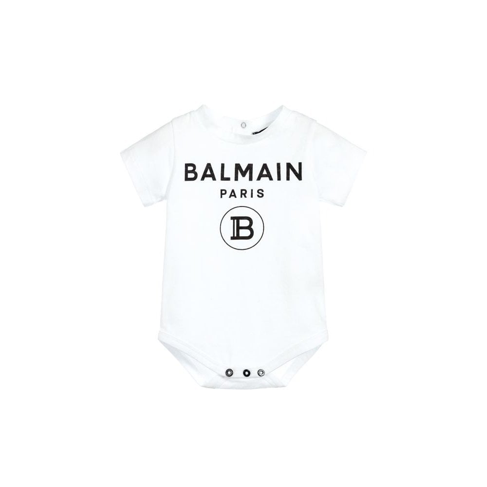 Balmain Baby Monochrome Bodysuit And Onesie Gift Set