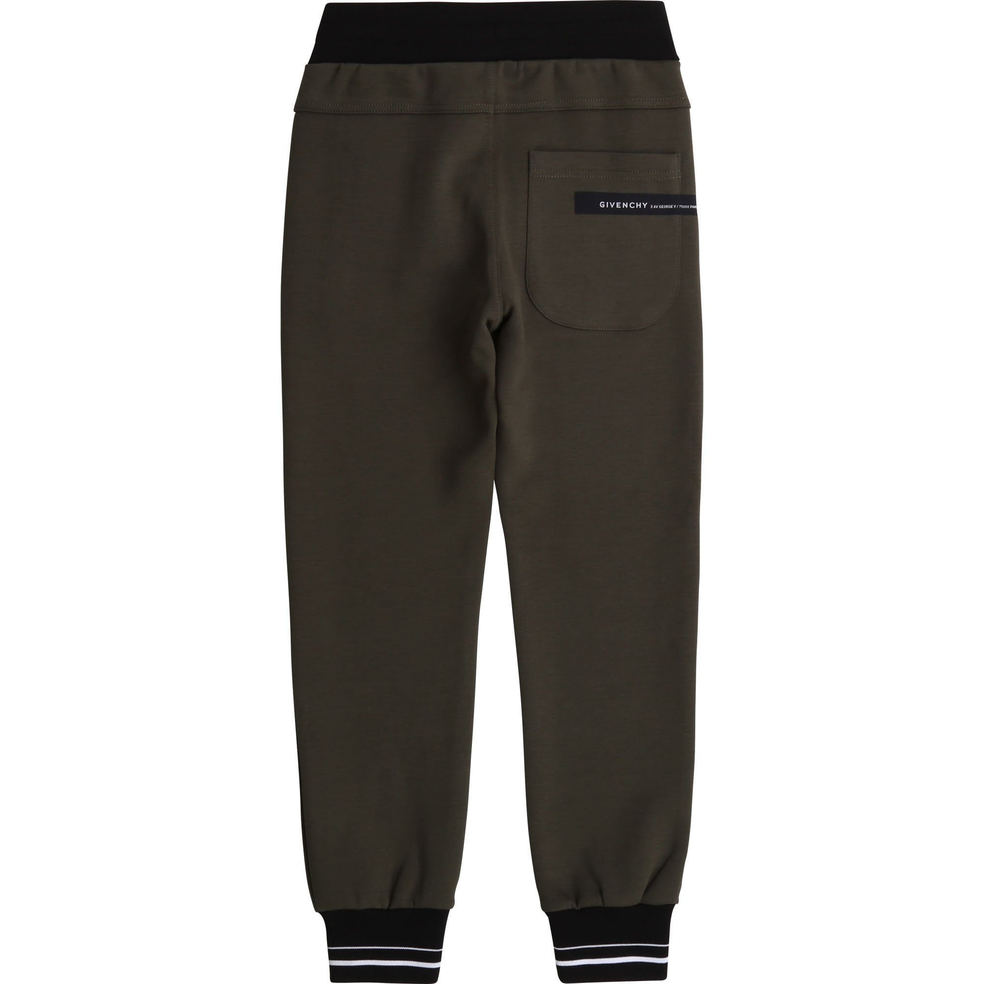 Givenchy Boys Cotton Joggers Khaki