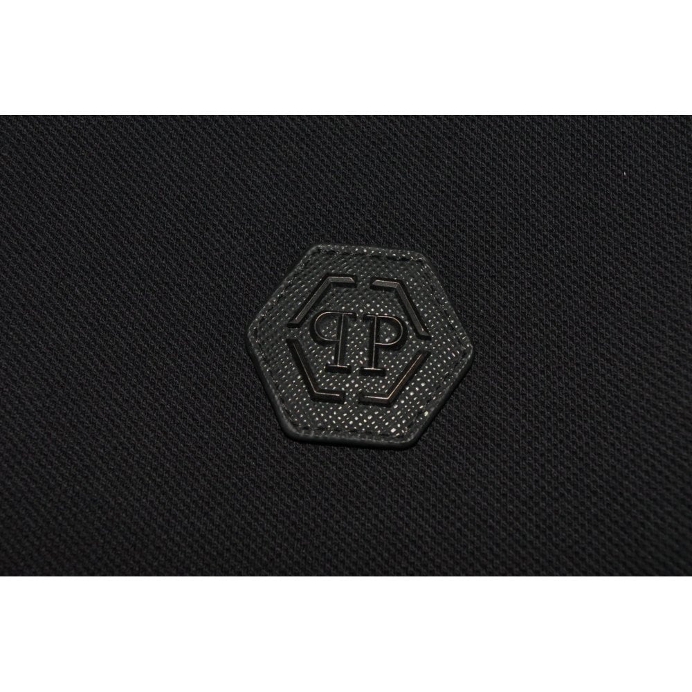 Philipp Plein Men&#39;s Logo Polo Black