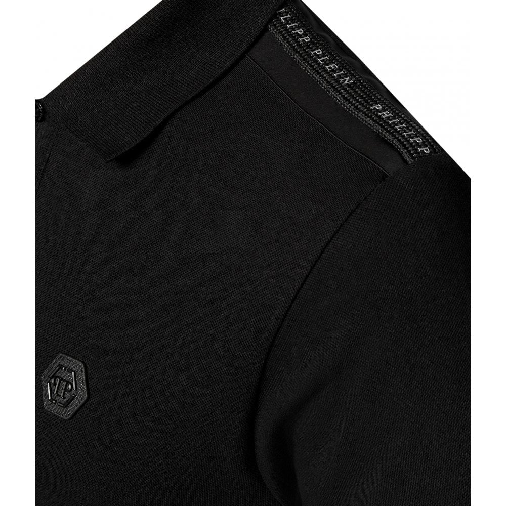 Philipp Plein Men&#39;s Logo Polo Black