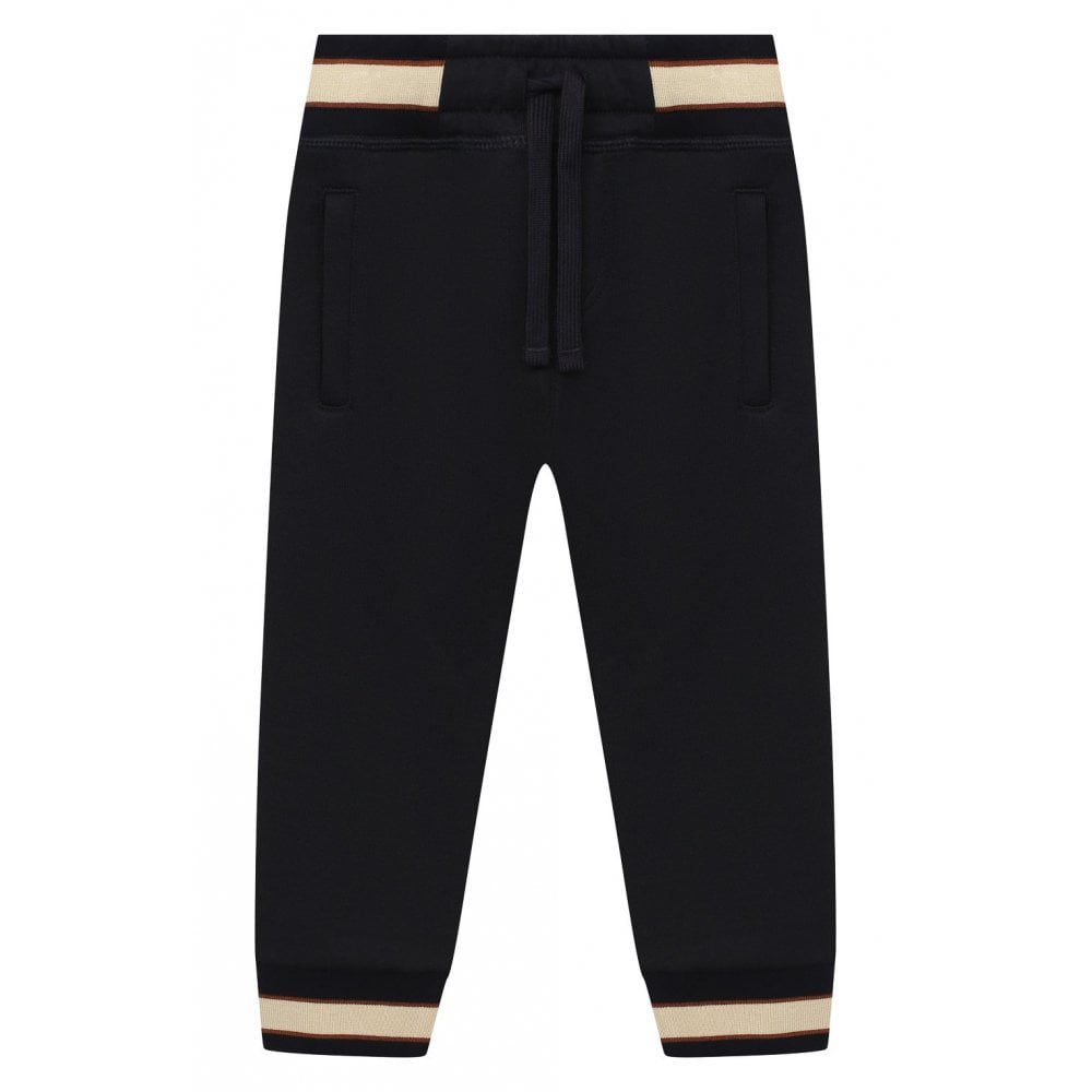 Dolce &amp; Gabbana Boys Stripe Joggers Navy