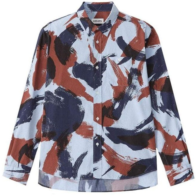 Kenzo Men&#39;s Brushed Shirt Camo