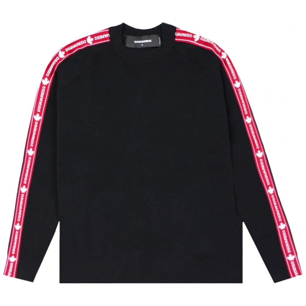 Dsquared2 Men&#39;s Tape Knitwear Black