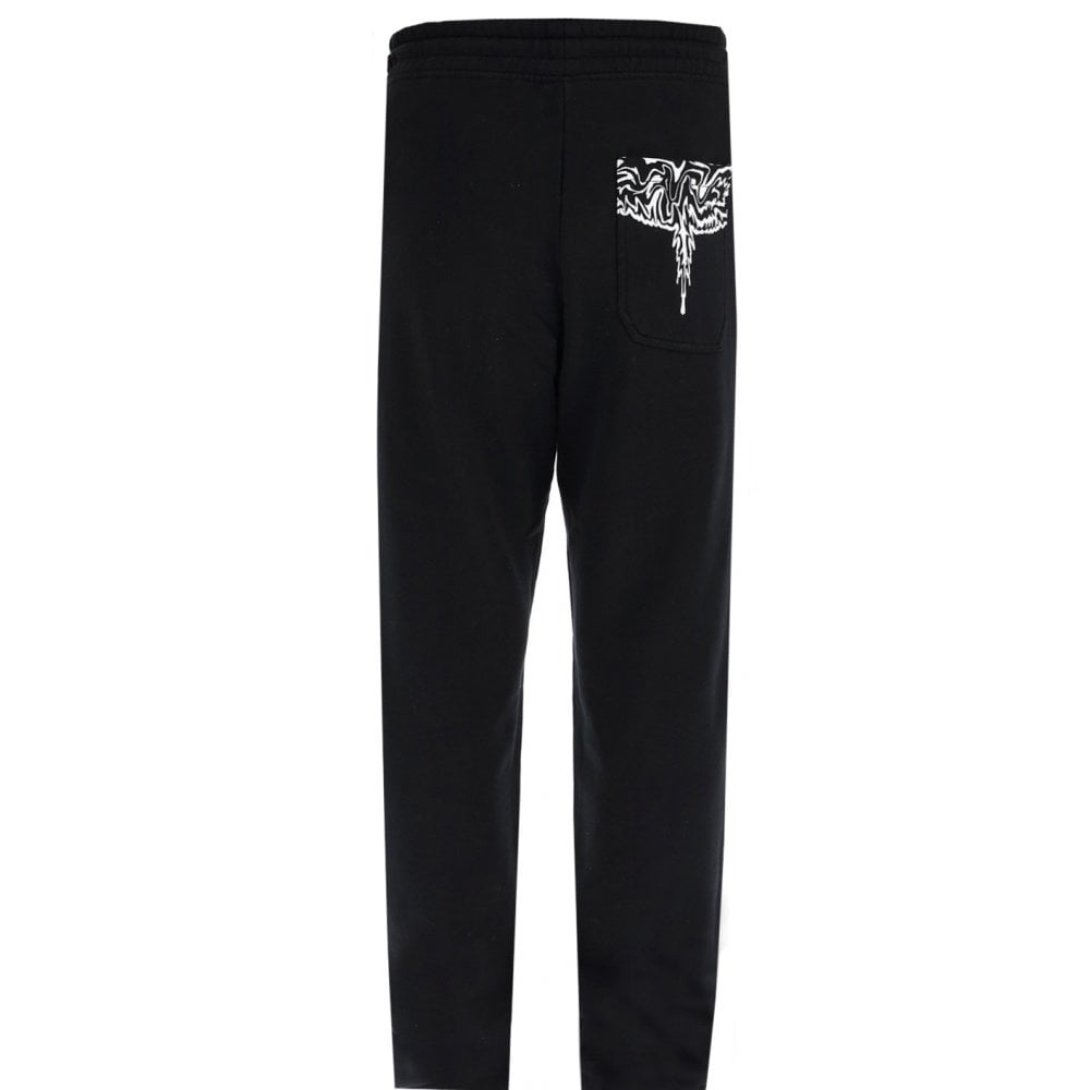 Marcelo Burlon Men&#39;s Wings Print Joggers Black