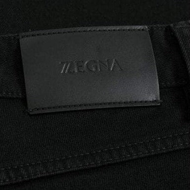 Z Zegna Men&#39;s Stretch Cotton Denim Jeans Black