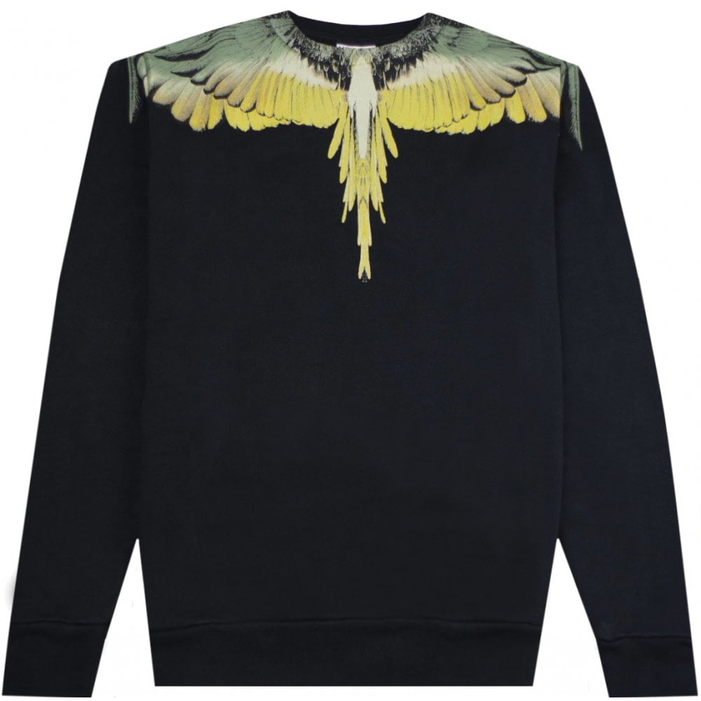 Marcelo Burlon Men&#39;s Wings Sweater Black