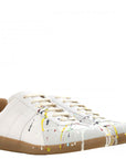 Maison Margiela Men's Painted Sneakers White