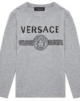 Versace Boys Grey Medusa t-shirt