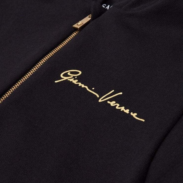 Versace Boys Signature Hoodie Black