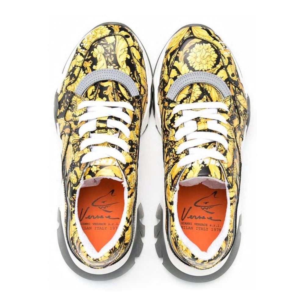 Versace Boys Trainers Gold